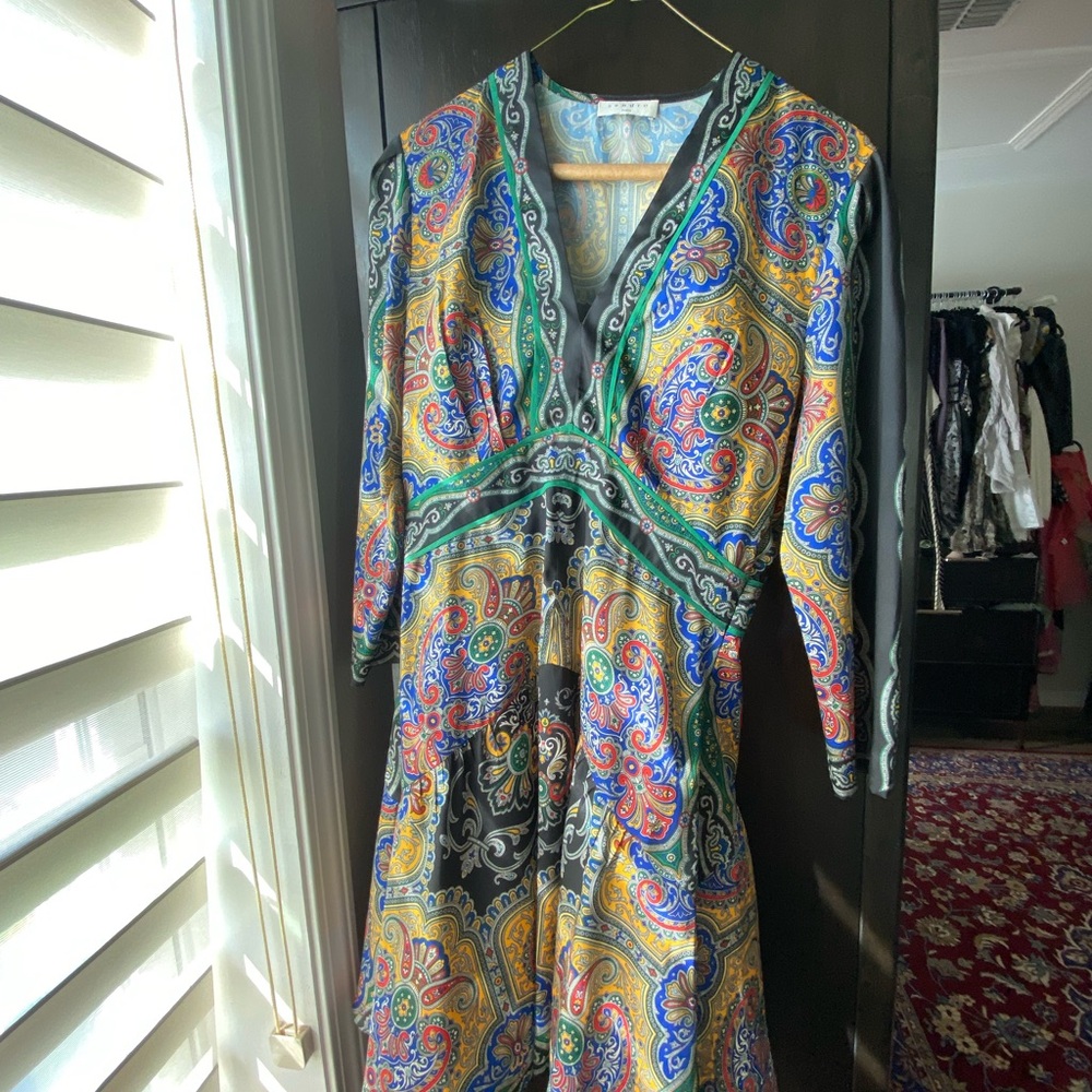 Sandro Paisley Resort Dress